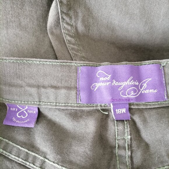 NYDJ Cropped Jeans in Forest Green - Picture 5 of 7